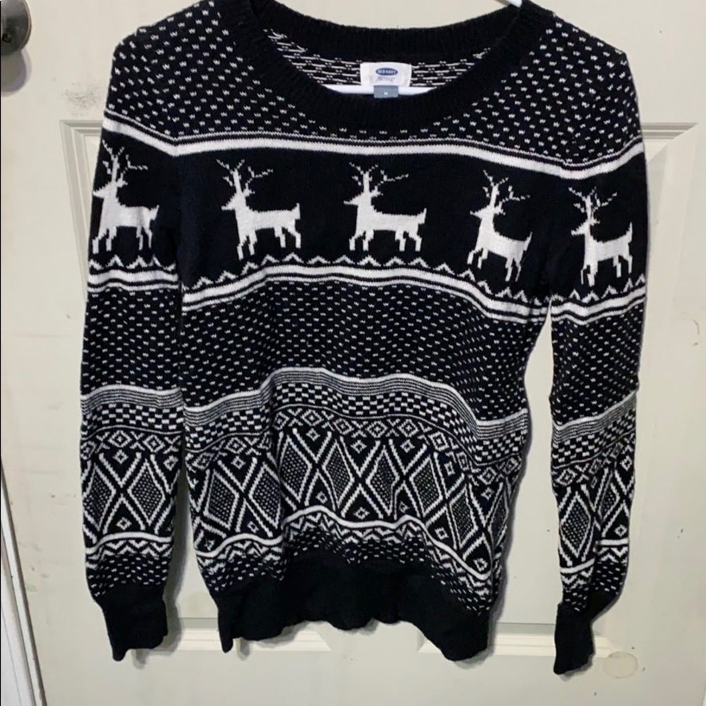 Black Reindeer Sweater